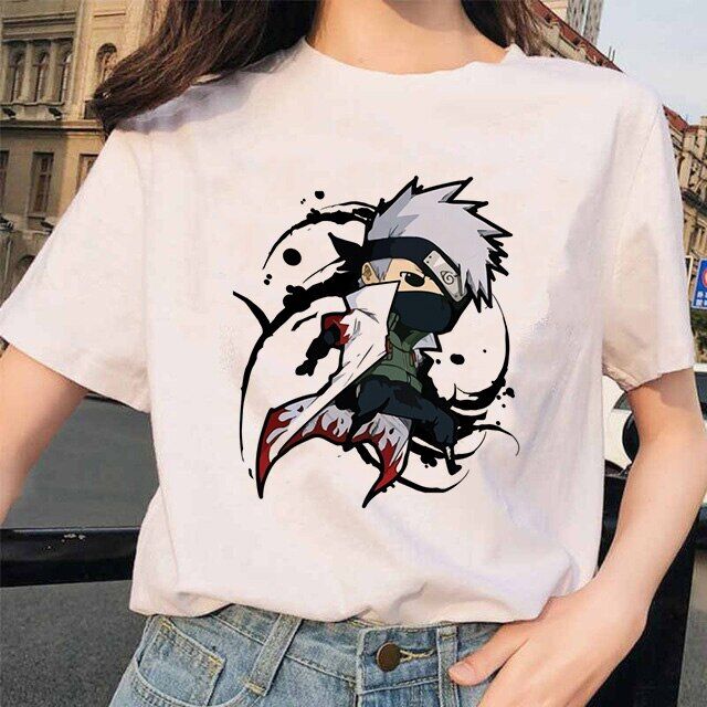 Naruto T-Shirt für Mädchen Süß Kakashi