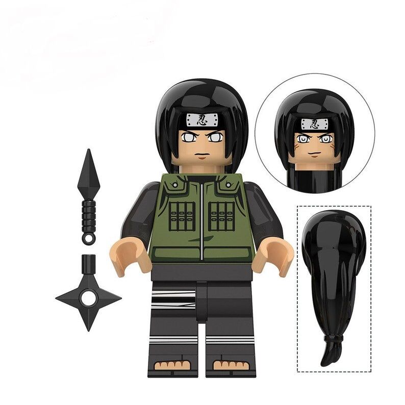 NARUTO LEGO -Lot von 8 Naruto Figuren kompatibel LEGO Neji Hyuga Itachi Uchiha Sasuke Uchiha Hinata Hyuga Chiriku Danzo – Bild 4
