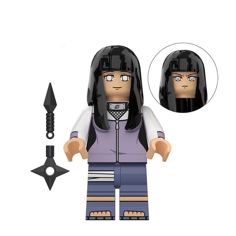NARUTO LEGO -Lot von 8 Naruto Figuren kompatibel LEGO Neji Hyuga Itachi Uchiha Sasuke Uchiha Hinata Hyuga Chiriku Danzo – Bild 5