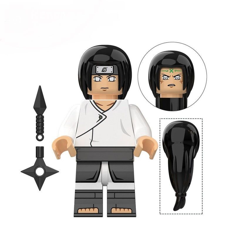 NARUTO LEGO -Lot von 8 Naruto Figuren kompatibel LEGO Neji Hyuga Itachi Uchiha Sasuke Uchiha Hinata Hyuga Chiriku Danzo – Bild 6