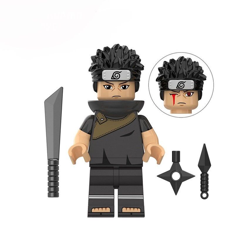 NARUTO LEGO -Lot von 8 Naruto Figuren kompatibel LEGO Neji Hyuga Itachi Uchiha Sasuke Uchiha Hinata Hyuga Chiriku Danzo – Bild 7