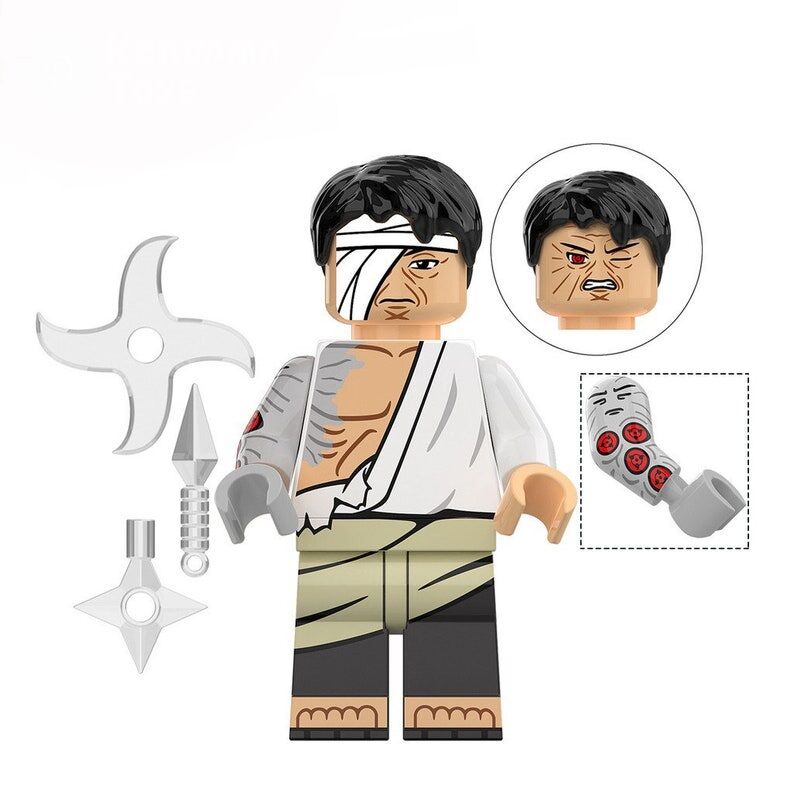 NARUTO LEGO -Lot von 8 Naruto Figuren kompatibel LEGO Neji Hyuga Itachi Uchiha Sasuke Uchiha Hinata Hyuga Chiriku Danzo – Bild 9